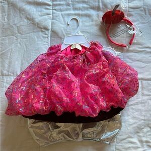 SOLD Cupcake🧁costume💗with cherry🍒headband